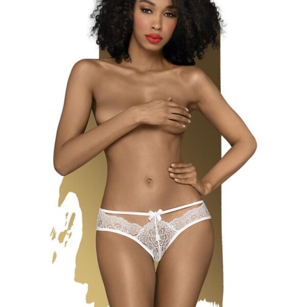 Сексуальні трусики Penthouse Adore me white (S/M)