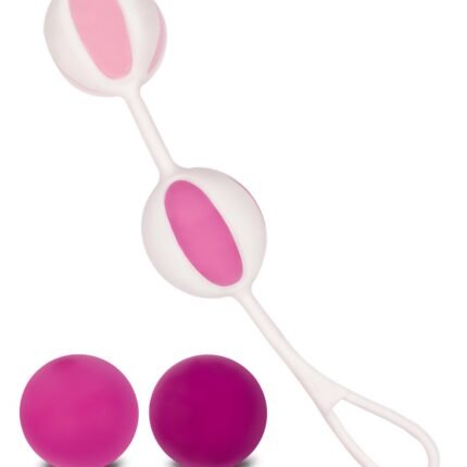 Кулі вагінальні Gvibe Geisha Balls 2 для тренування інтимних м'язів, рожеві