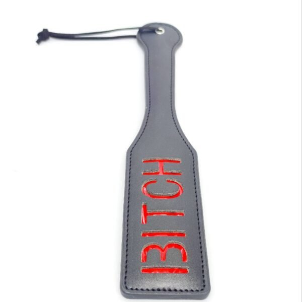 Шльопавка квадратна з написом Bitch PADDLE, чорна, 32 см
