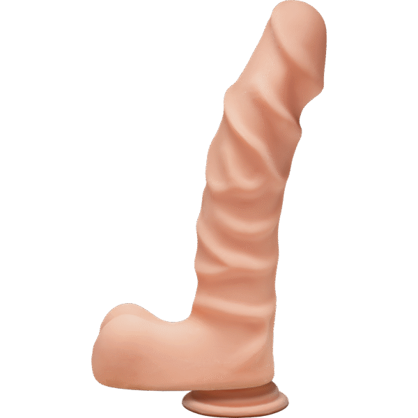 Фалоімітатор Doc Johnson The D - Ragin D - 9 Inch With Balls - ULTRASKYN - White, діаметр 5,1 см