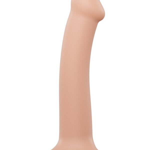 Насадка для страпона Strap-On-Me Dual Density Dildo Flesh M, діаметр 3,3 см, двошарова, гнучкий