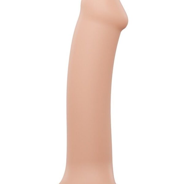 Насадка для страпону Strap-On-Me Dual Density Dildo Flesh XL, діаметр 4,5 см, двошарова, гнучка
