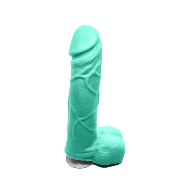 Крафтове мило-член із присоскою Чистий Кайф Turquoise size M, натуральне