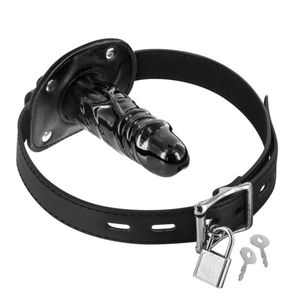 Кляп з великим фаллоімітатором Fetish Tentation Penis Gag T2