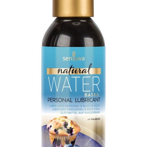 Змазка на водній основі Sensuva Natural Water-Based Blueberry Muffin 125мл без гліцерину і парабенів