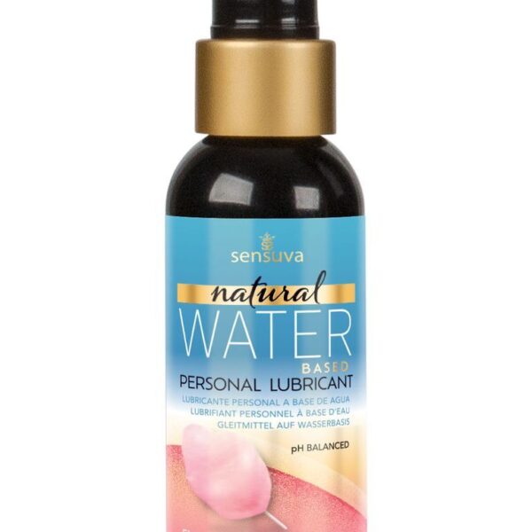 Змазка на водній основі Sensuva Natural Water-Based Cotton Candy (57 мл) без гліцерину та парабенів