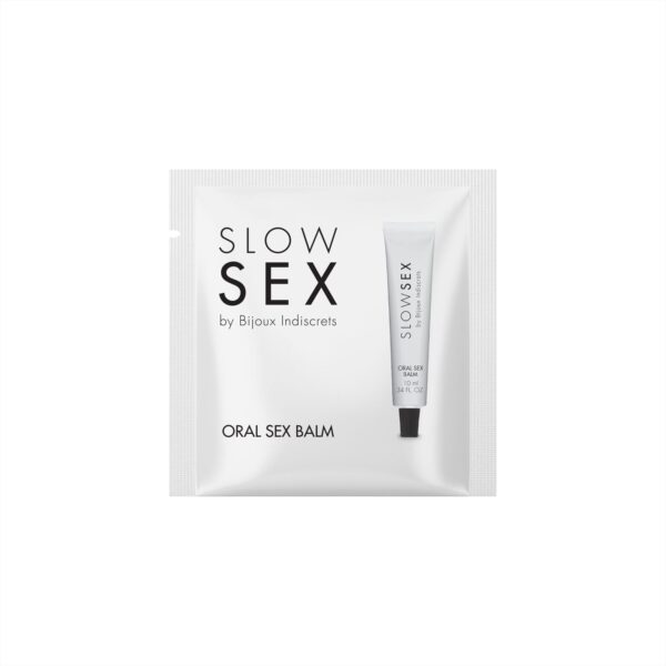 Пробник стимулювального бальзаму для мінету Bijoux Indiscrets Slow Sex Oral sex balm