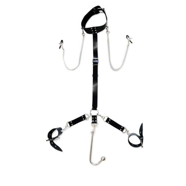 Бондажний набір з металевим анальним гаком Art of Sex Beatrice Bondage set with anal hook №?1
