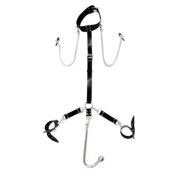 Бондажний набір з металевим анальним гаком Art of Sex Beatrice Bondage set with anal hook №?2