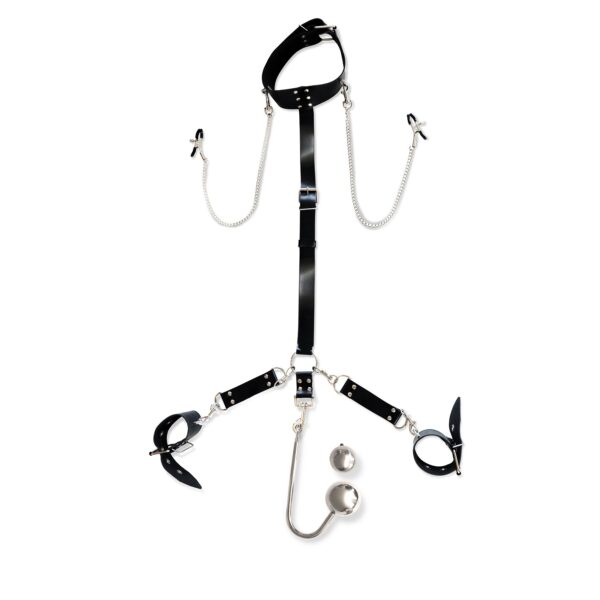 Бондажний набір з металевим анальним гаком Art of Sex Beatrice Bondage set with anal hook №?4