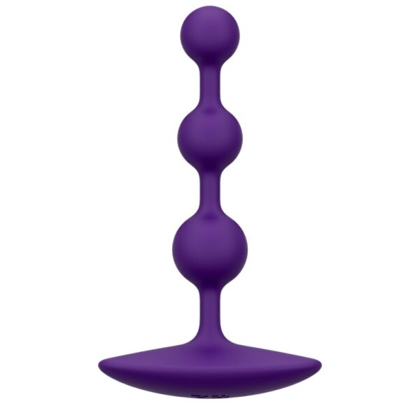 Анальне намисто Romp Amp Dark Purple, силікон, макс. діаметр 2,6 см