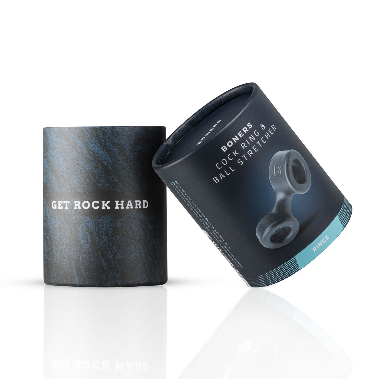 Ерекційне кільце Boners Cock Ring And Ball Stretcher - Grey - Зображення 2