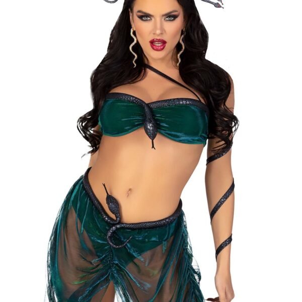 Еротичний костюм Медузи Горгони Leg Avenue Medusa Costume XS, топ, спідниця, нарукавники, прикраси