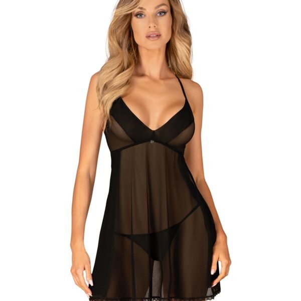 Пеньюар та трусики Obsessive Latinesa babydoll & thong XS/S