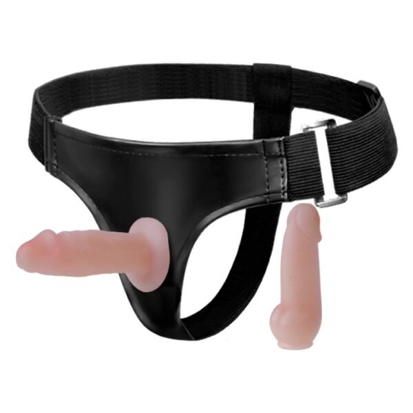 Страпон Baile Jessica реалістичний, з двома насадками, 10 х 3. 5 см