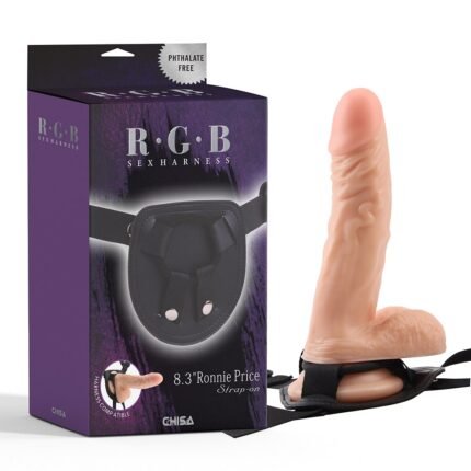 Страпон на ременях з кільцевим кріпленням Chisa R. G. B Ronnie Price з реалістичним фалоімітатором