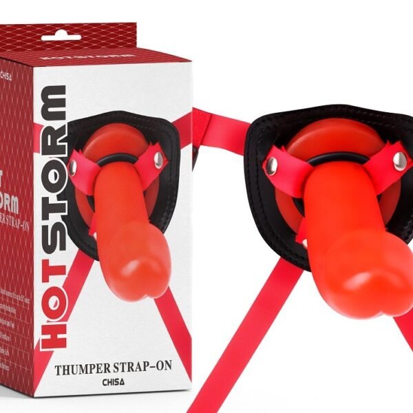 Страпон жіночий Chisa HOTSTORM Thumper Strap-on, червоний
