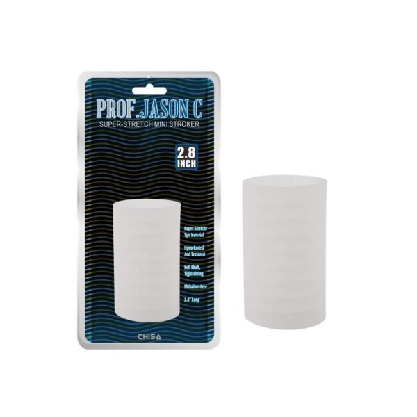 Супер-еластичний Маструбатор  Chisa Prof. Jason C рельєфний, білий