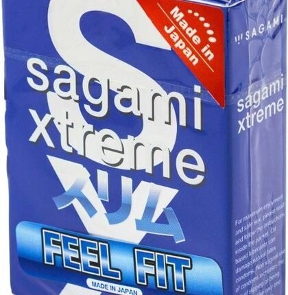 Супертонкие латексные презервативы Sagami Xtreme Feel Fit (цена за упаковку 3 шт. )