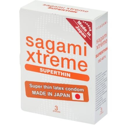 Супертонкі латексні презервативи Sagami Xtreme Superthhin (ціна за упаковку, 3 шт. )