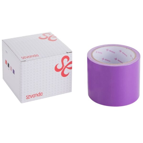 Скотч для бондажу LOCKINK SEVANDA Electrostatic Tape - Purple Tape, 16 м