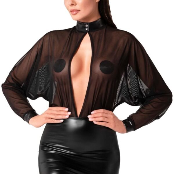 Сукня Noir Handmade F348 Powerwetlook and tulle dress - XL