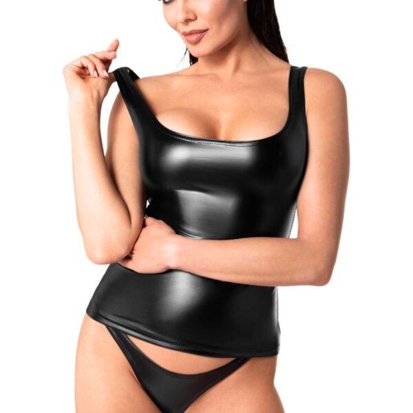 Топ Noir Handmade F346 Powerwetlook top - 3XL