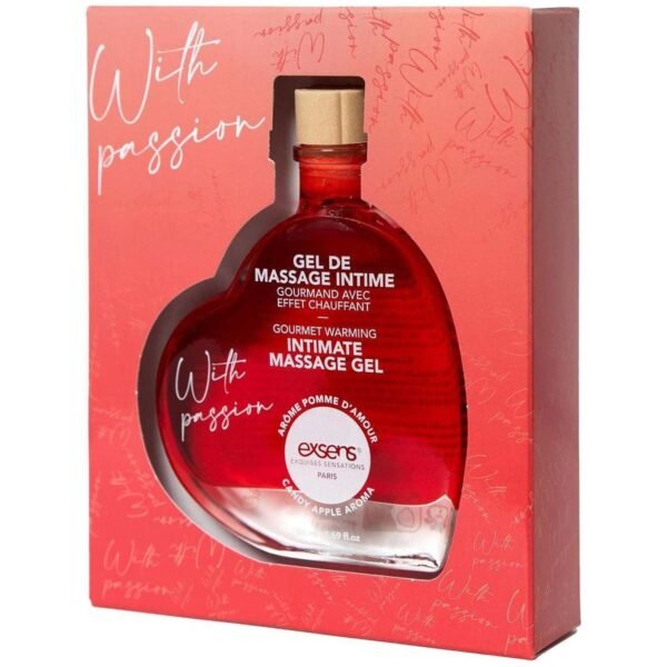 Масажний гель EXSENS With Passion Candy Apple 50 мл, розігрівальний, без цукру, їстівний