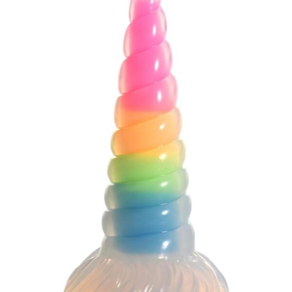 Фентезійний фалоімітатор Creature Cocks Luminescent Rainbow Silicone Dildo
