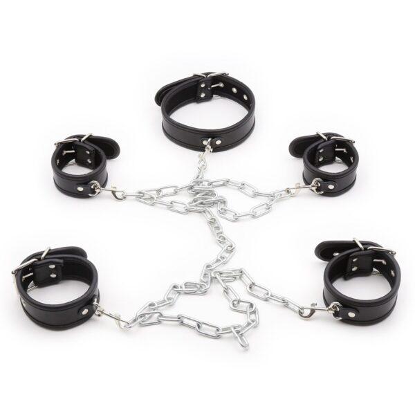 Система фіксації DS Fetish Collar with restraints black