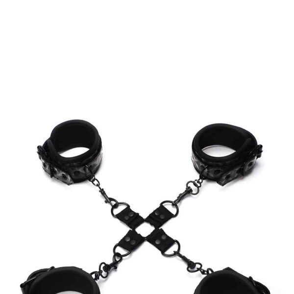 Система Фіксації манжети з пряжками WHIPSMART DIAMOND HOGTIE BLACK