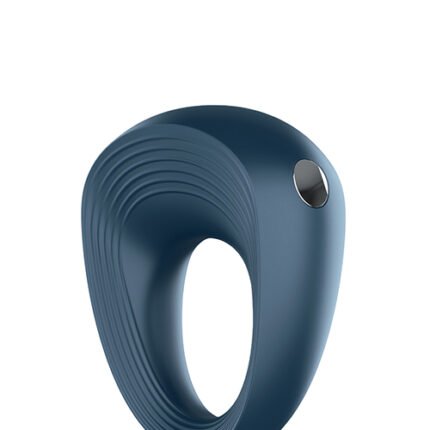 Ерекційне рельєфне віброкільце Satisfyer Power Ring синє