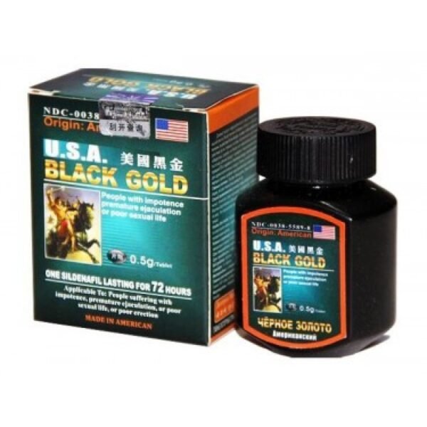 Таблетки для потенції Америка чорне ЗОЛОТО за 16 шт.  (ціна за упаковку)