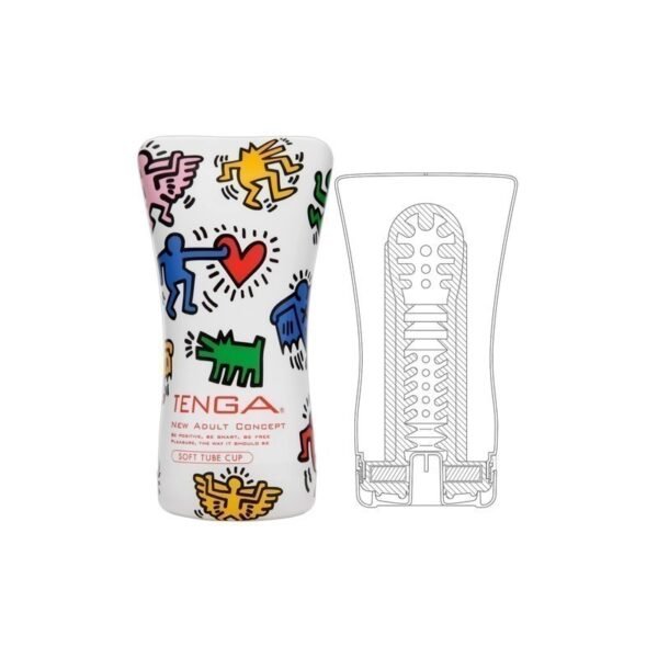 Маструбатор  Tenga Keith Haring Soft Tube Cup 15,5 x 6,9 см