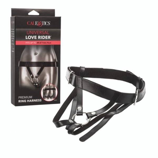 Трусики для страпону CalExotics Universal Love Rider Premium Ring Harness - Black
