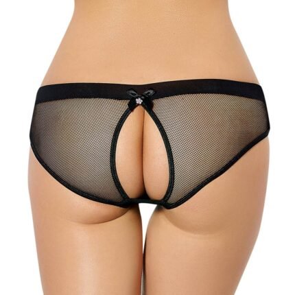 Трусики з відкритим доступом Star Night чорні XS-S