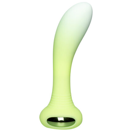 Універсальний вібратор з підсвічуванням Every Night Toys для точки G або P, зелений градієнт