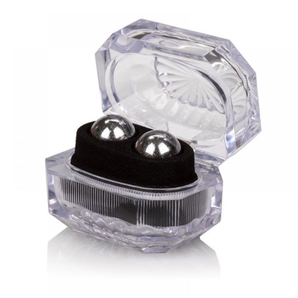 Вагінальні кульки без зчіпки обтяжені Gopaldas, сріблясті - Зображення 2