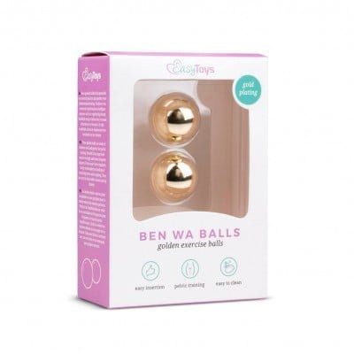 Вагінальні кульки Gold ben wa balls, 22 мм