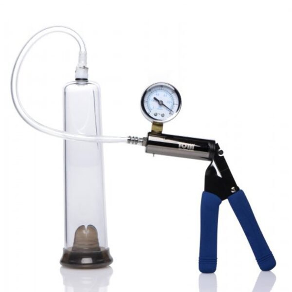 Вакуумна помпа для чоловіків механічна Tom of Finland прозора, 24 х 5. 7 см