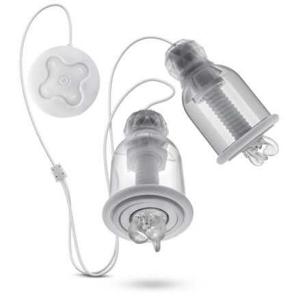 Вакуумні помпи для сосків Blush Temptasia Titilator з масажерами, прозорі