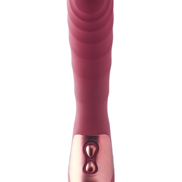 Вібратор для точки G рельєфний, Dream Toys Dinky Single Vibrator Jaimy D, бордовий