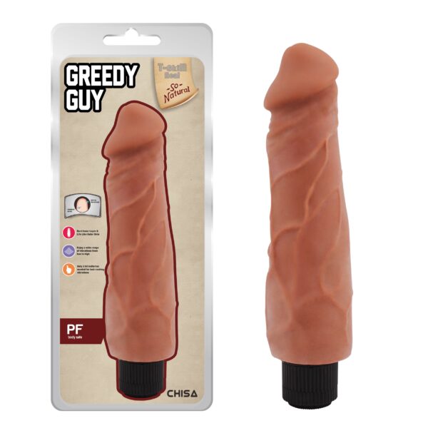 Вібромасажер із кібершкіри Chisa T-skin ReaL Greedy Guy Latin на батарейках