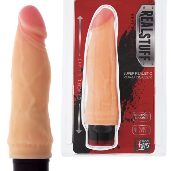 Вібромасажер реаліст Dream toys Real Stuff, тілесний