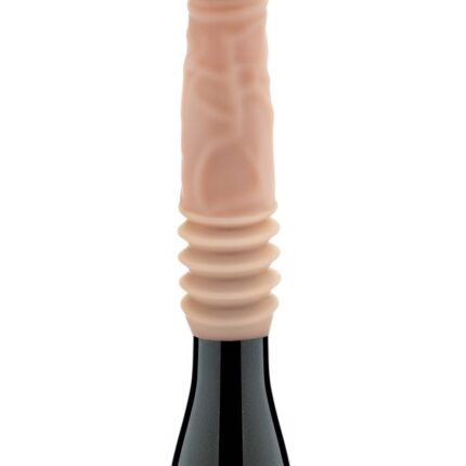 Вібратор Blush Dr Skin Dr Knight з ротацією та фрикціями, бежевий