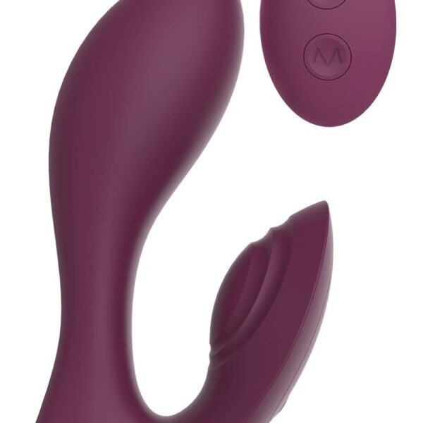 Вібратор подвійний стимуляцією з пультом керування Dream Toys Essentials Ultra Dual Vibe, фіолетовий