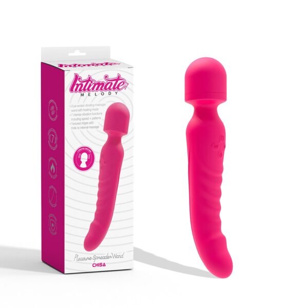Двосторонній вібратор мікрофон Chisa Intimate Melody Pleasure Spreader Wand з підігрівом, рожевий