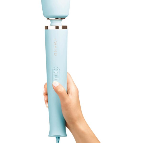 Вібратор мікрофон Le Wand POWERFUL PLUG-IN, ніжно-блакитний