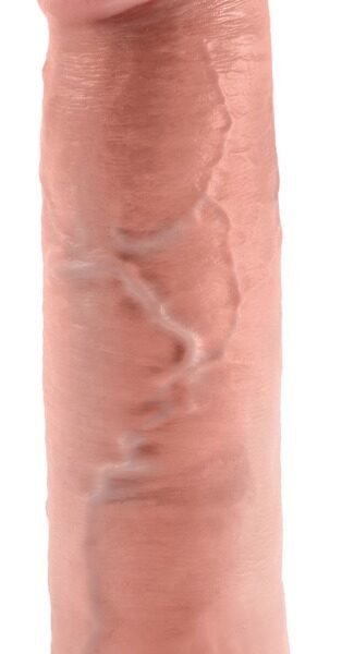 Вібратор на присоску Pipedream King Cock бежевий