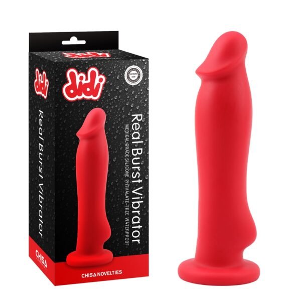 Вібратор на присосці Chisa DiDi Real Burst Vibrator червоний